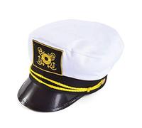 Bristol Novelty BH103 Gorro de capitán, color blanco (BH103) Halloween