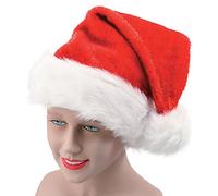 Bristol Novelty bh293 gorro de Papá Noel de peluche con purpurina, multicolor, talla única