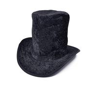 Bristol Novelty BH339 Excavador de tumbas Sombrero de copa alta en terciopelo negro, Color (BH339) Halloween