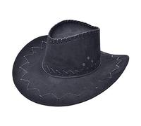 Bristol Novelty-BH438 Sombrero de vaquero con costuras, negro, Color (BH438)