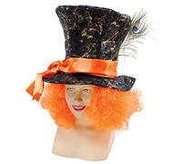 Bristol Novelty BH520 Sombrero del Sombrerero Loco con peluca, Multicolor (BH520) Halloween