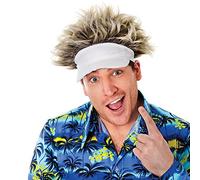 Bristol Novelty BH571 Peluca y Sombrero de Golfista, color blanco (BH571) Halloween