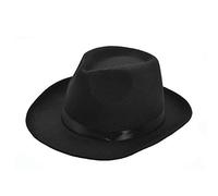 Bristol Novelty BH627 Sombrero de gángster de fieltro de lana, para hombre, negro, talla única Halloween
