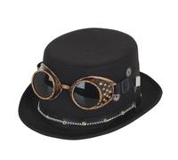 Bristol Novelty BH673 Steampunk Hat Costume 1 Piece Black One Size-Ages 14