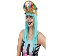 Bristol Novelty BH730 Sombrero militar con arcoíris metalizado Halloween, Carnaval