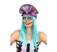 Bristol Novelty BH731 -Sombrero militar, púrpura metalizado Halloween