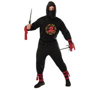 Bristol Novelty Black Ninja Adult Halloween Costume, Mens STD