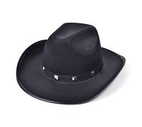Bristol Novelty Black Western Studded Felt Cowboy Hat (gorro/sombrero) Halloween