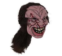 Bristol Novelty BM527 Máscara de zombi con cabello, multicolor, Talla única (BM527) Halloween, Carnaval