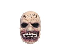 Bristol Novelty-BM569 Halloween Máscara con mueca e inscripción «Kiss me», color beige (BM569)