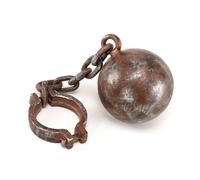 Bristol Novelty Bola y Cadena Jumbo para Disfraz de Prisionero (BN1832)