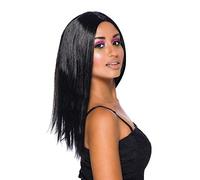 Bristol Novelty BW101 Peluca larga de 45 cm Negro, Color (BW101) Halloween