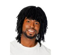 Bristol Novelty Peluca rasta de pelo corto tipo Ruud Guillit, multicolor (BW204) Halloween