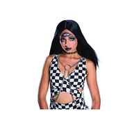 Bristol Novelty BW964 Peluca larga prémium, moreno, color negro, Talla única (BW964) Halloween