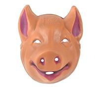 Bristol Novelty - Careta de cerdo de plástico (Tamaño Único) (Rosa)