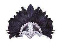 Bristol Novelty Casco con tocado de plumas para disfraz (BN751)