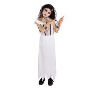 Bristol Novelty CC853 Disfraz de novia zombi infantil, S, talla S, de 110 a 122 cm, edad aprox. de 3 a 5 años Halloween