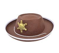 Bristol Novelty Child's Brown Cowboy Hat! Wild West Fancy Dress! Sheriff (gorro/sombrero) Halloween