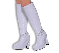 Bristol Novelty Cobertura de botas para disfraz de gogó, blanco, multicolor (BA309)