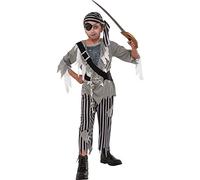 GEN - GHOST PIRATE BOY - FANCY DRESS COSTUME (SIZE: 7-8) Unisex Costumes NUEVO