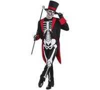 Bristol Novelty Disfraz de esqueleto, multicolor, 44"/112 cm (AC437)