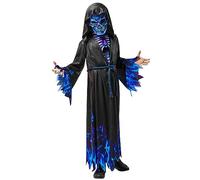 Bristol Novelty Disfraz de la muerte en color azul oficial, para Halloween, talla S, de 5 a 7 años Halloween, Carnaval