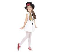 Bristol Novelty Disfraz de niña de nieve, talla L, multicolor, Large (CC603)