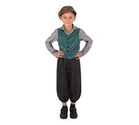 Bristol Novelty Disfraz de niño victoriano, talla L, multicolor, Large, 8-10 Years (CF236L)