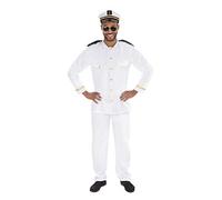 Bristol Novelty Disfraz de oficial naval, estándar, multicolor, Talla única (AF169STD) Halloween