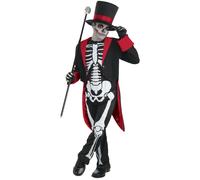 Bristol Novelty Disfraz infantil de esqueleto Mr Bone Jangles para (BN1117)