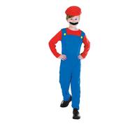 Bristol Novelty Disfraz infantil de fontanero de videojuego para niño (BN271)