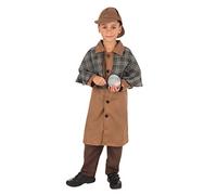 Bristol Novelty Disfraz largo de detective para chico, talla XL, multicolor, 9-10+ Years Old (CF237XL)