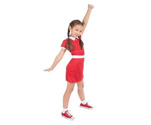 Bristol Novelty Disfraz rojo de musical sobre huérfana, talla M, multicolor, 5-6 años (CF238M) Halloween