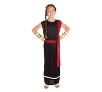 Bristol Novelty Disfraz romano para chica Negro (XL), multicolor, X-L (CC206X) Halloween
