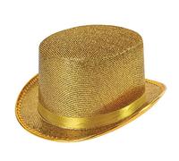 Bristol Novelty Halloween Sombrero de copa dorado, lúrex, sólido, multicolor, Talla única (BH467)