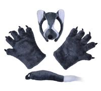 Bristol Novelty DS139 Wolf Costume Accessory Kit, One Size