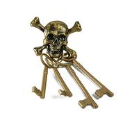 Bristol Novelty esqueleto Juego de llavero y llaves decorativas de estilo pirata, multicolor (BA204)