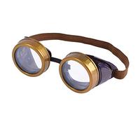 Bristol Novelty-BA248 Gafas de steampunk, sólido, color marrón, Talla única (BA248)