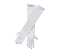 Bristol Novelty Gloves-BA588 Guantes de satén, 48,3 cm, blanco, color (BA588) Halloween