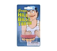 Bristol Novelty- Hill Billy Teeth | Multicolor | Paquete de 1, Color amarillo/marrón/rosa, Talla única (MD105)