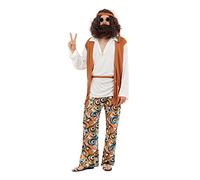 Bristol Novelty Hippy Man Disfraz talla M, Multicolor (AC591) Halloween