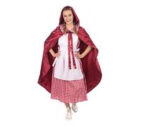 Bristol Novelty L Disfraz clásico de Caperucita Roja para mujer, talla, multicolor, (AF172L) Halloween, Carnaval