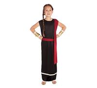 Bristol Novelty M Disfraz romano para chica Negro, talla, multicolor, (CC205) Halloween