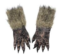 Adultos Grande Bad Wolf Lobo Uñas Guantes Paws Par Halloween Fancy Dress Manos