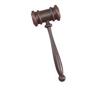Bristol Novelty martillo Judges | Marrón | Talla única: 35 cm x 13 cm x 6 cm Gavel Hammer, liso, color (BA1018)