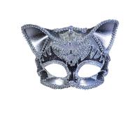 Bristol Novelty Máscara antifaz de gato con piedras brillantes (BN1244)