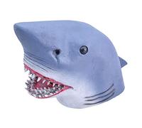 Shark Máscara para Adultos Disfraz de Halloween Cabeza de Animal - Destaca