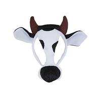 Bristol Novelty Máscara de vaca con cinta y sonido, dibujos animados, multicolor, talla única (EM153) Halloween, Carnaval