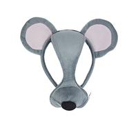 Bristol Novelty Maus Máscara de ratón con Cinta y Sonido, Multicolor, Talla única (EM157)