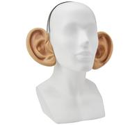 Bristol Novelty MD217 Big Ears on Headband | Flesh | Pack de 1, unisex, adulto, beige, talla única, Día Mundial del Libro Halloween